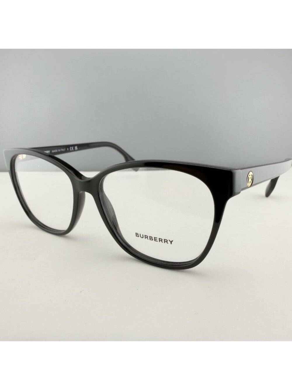 Burberry Eyeglasses B 2345 3001 Eyeglasses Frames Shiny Black Cat Eye 54-15 140
